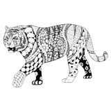 Раскраски Тигр антистресс