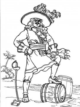Раскраска Пираты-35