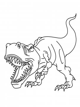 Раскраска Гигантозавр 6 - Бесплатно распечатать
