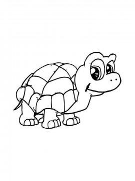Раскраска Черепаха 1 - Бесплатно распечатать