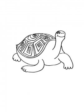 Раскраска Черепаха 10 - Бесплатно распечатать