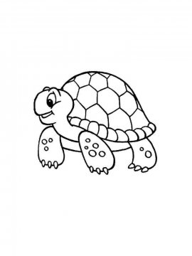 Раскраска Черепаха 17 - Бесплатно распечатать