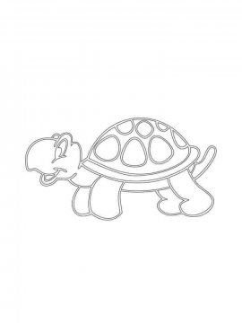 Раскраска Черепаха 19 - Бесплатно распечатать