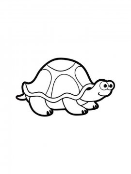 Раскраска Черепаха 3 - Бесплатно распечатать