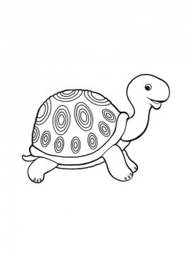 Раскраска Черепаха 6 - Бесплатно распечатать