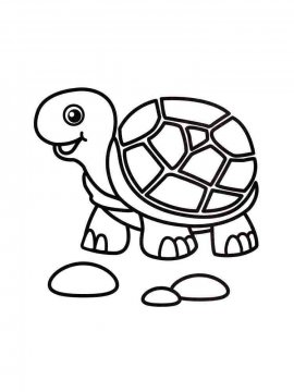 Раскраска Черепаха 7 - Бесплатно распечатать