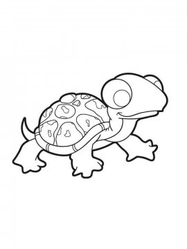 Раскраска Черепаха 9 - Бесплатно распечатать