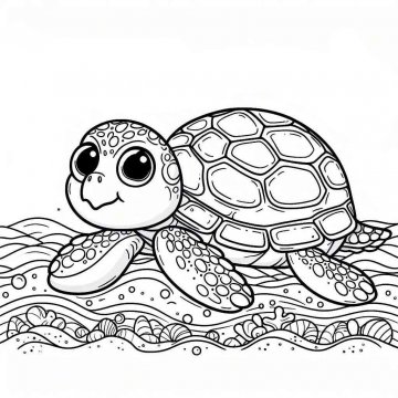 Раскраска Черепаха 48 - Бесплатно распечатать