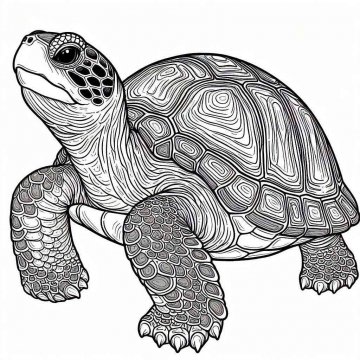 Раскраска Черепаха 49 - Бесплатно распечатать