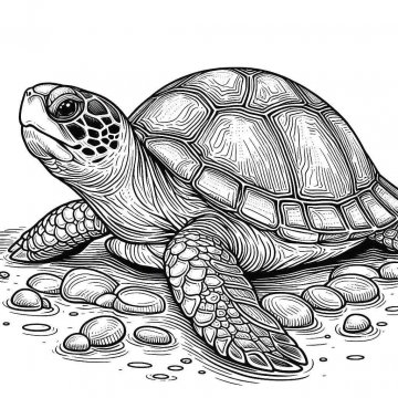 Раскраска Черепаха 59 - Бесплатно распечатать