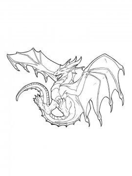 Раскраска Дракон 7 - Бесплатно распечатать