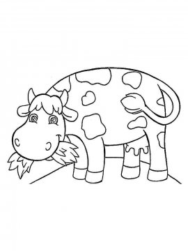 Раскраска Корова 6 - Бесплатно распечатать