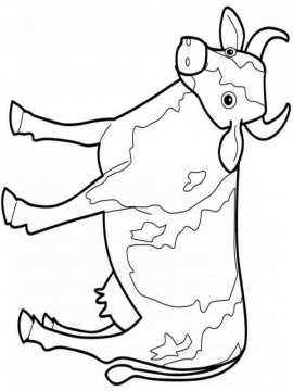Раскраска Корова 30 - Бесплатно распечатать