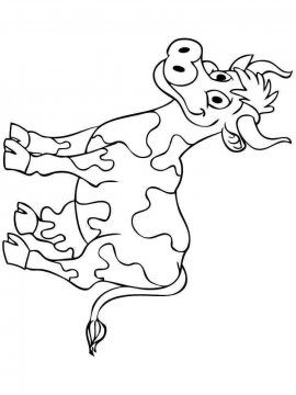 Раскраска Корова 35 - Бесплатно распечатать