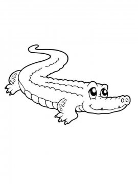 Раскраска Крокодил 25 - Бесплатно распечатать