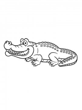 Раскраска Крокодил 27 - Бесплатно распечатать