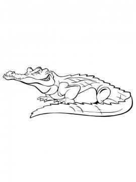 Раскраска Крокодил 21 - Бесплатно распечатать