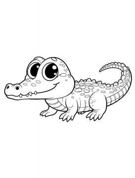 Раскраска Крокодил 56 - Бесплатно распечатать