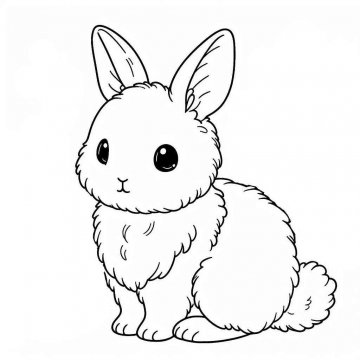 Раскраска Кролик 31 - Бесплатно распечатать