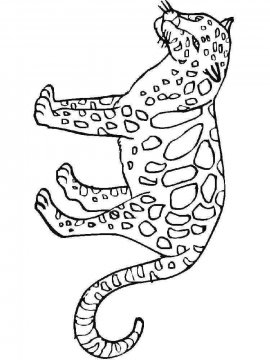 Раскраска Леопард 10 - Бесплатно распечатать