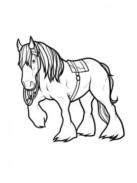 Раскраска Лошадь 39 - Бесплатно распечатать