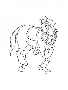 Раскраска Лошадь 40 - Бесплатно распечатать