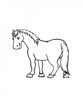 Раскраска Лошадь 41 - Бесплатно распечатать