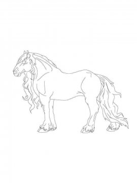 Раскраска Лошадь 33 - Бесплатно распечатать