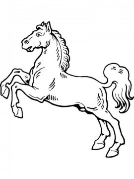 Раскраска Лошадь 20 - Бесплатно распечатать