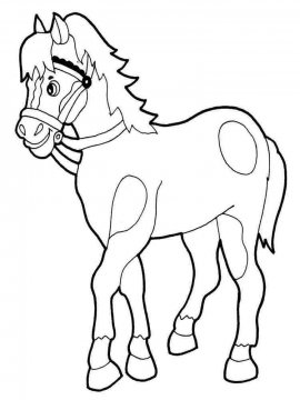 Раскраска Лошадь 4 - Бесплатно распечатать