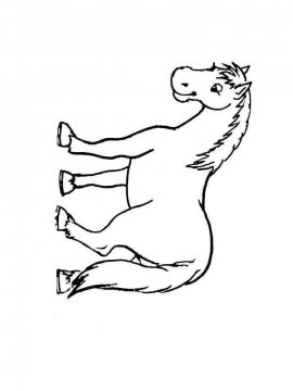 Раскраска Лошадь 6 - Бесплатно распечатать