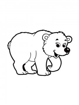Раскраска Медведь 33 - Бесплатно распечатать