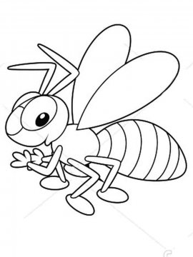 Раскраска Пчела 24 - Бесплатно распечатать