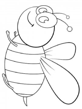 Раскраска Пчела 19 - Бесплатно распечатать