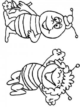 Раскраска Пчела 22 - Бесплатно распечатать