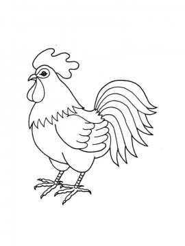 Раскраска Курица 35 - Бесплатно распечатать