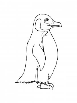 Раскраска Пингвин 18 - Бесплатно распечатать