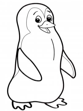 Раскраска Пингвин 20 - Бесплатно распечатать