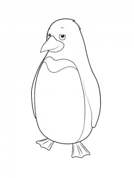 Раскраска Пингвин 27 - Бесплатно распечатать