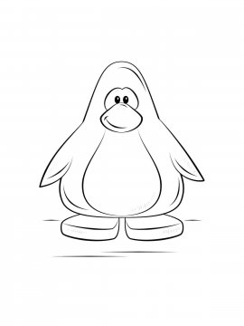 Раскраска Пингвин 28 - Бесплатно распечатать