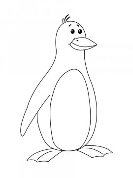 Раскраска Пингвин 33 - Бесплатно распечатать