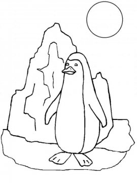 Раскраска Пингвин 4 - Бесплатно распечатать