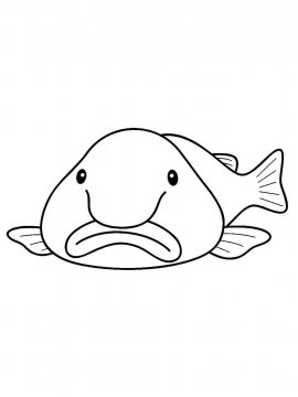Раскраска Рыба Капля 8 - Бесплатно распечатать