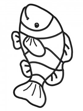 Раскраска Рыба Клоун 10 - Бесплатно распечатать