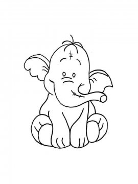 Раскраска Слон 11 - Бесплатно распечатать