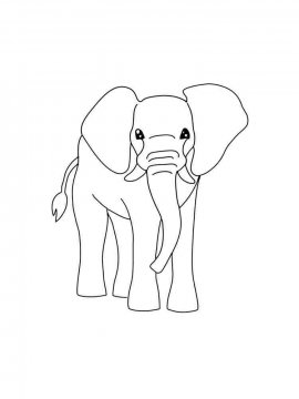 Раскраска Слон 12 - Бесплатно распечатать