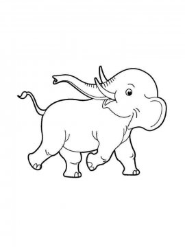 Раскраска Слон 15 - Бесплатно распечатать