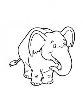 Раскраска Слон 16 - Бесплатно распечатать
