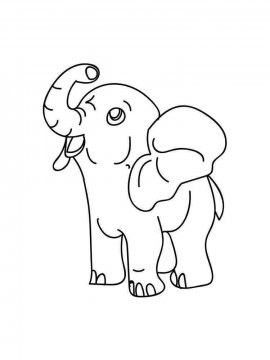 Раскраска Слон 2 - Бесплатно распечатать