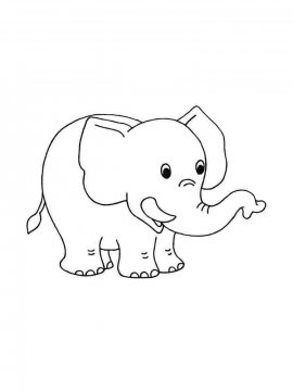 Раскраска Слон 22 - Бесплатно распечатать